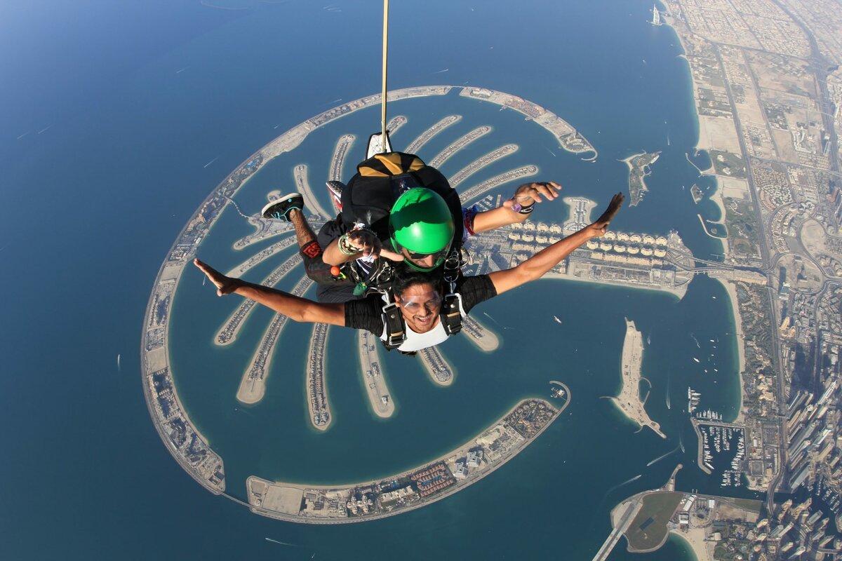 Фото прыжка с парашютом