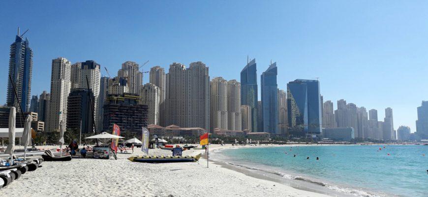 Обзор пляжа Марина Бич в Дубае