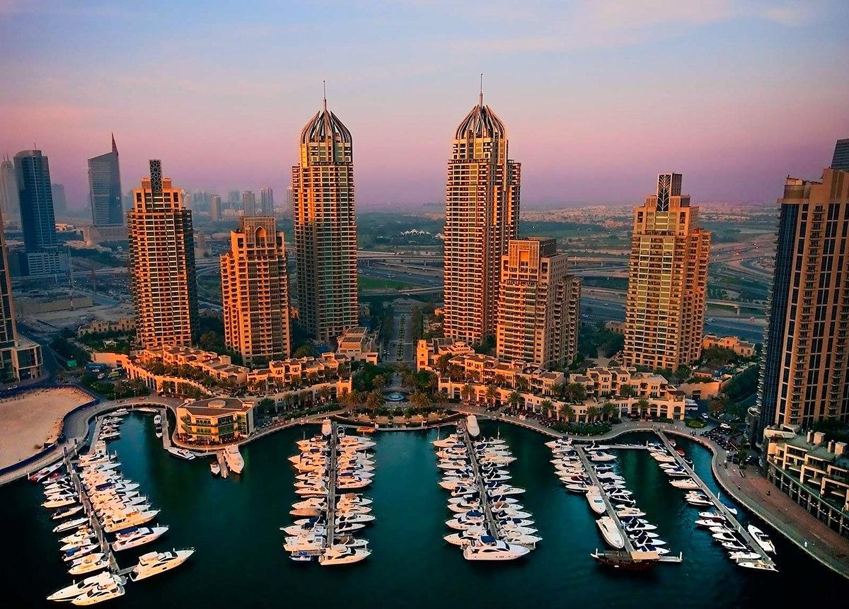 Фото района Марина в Дубае