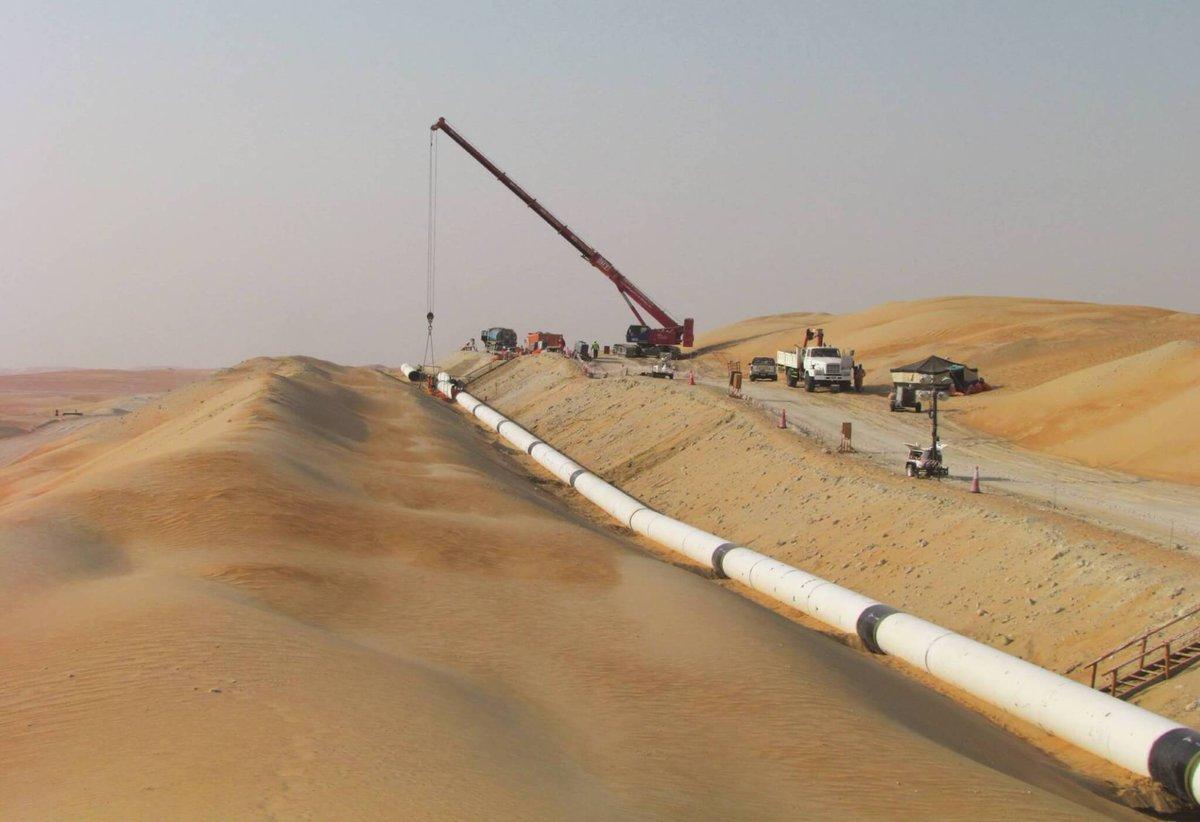 Фото трубопровода в ОАЭ