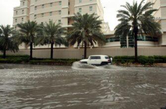 Фото дождя в ОАЭ