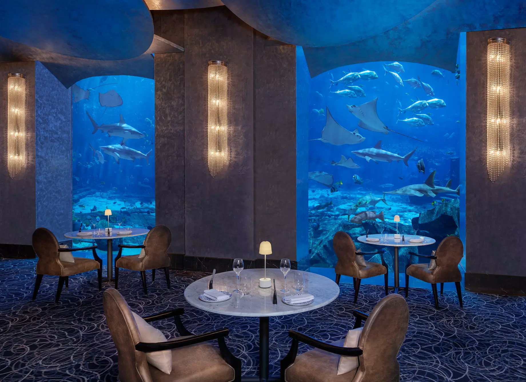 подводный ресторан Дубай